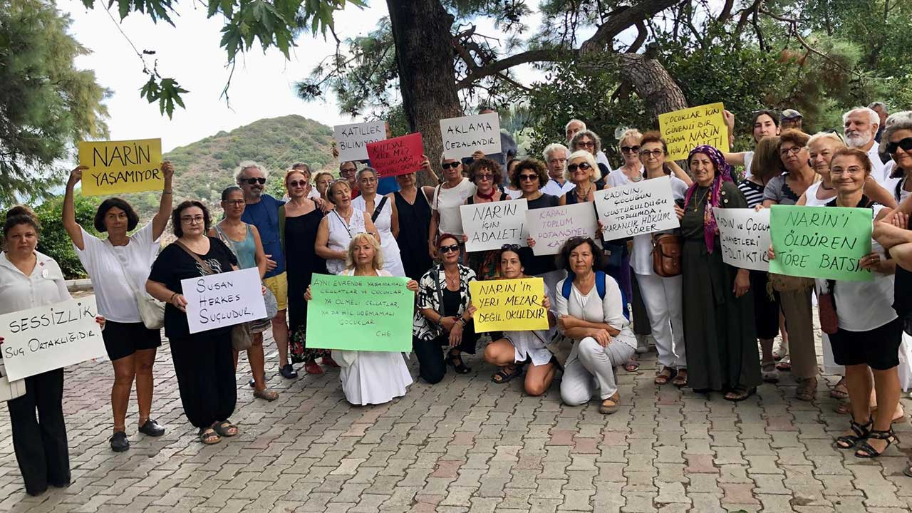 Karaburun’da Narin Güran’ın katledilmesi protesto edildi