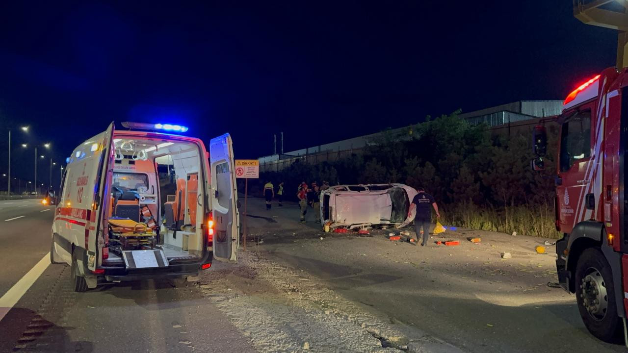 Kuzey Marmara Otoyolu’nda otomobil takla attı: 1 ölü, 5 yaralı