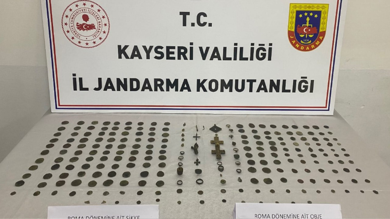 Kayseri'de tarihi eser kaçakçılığı operasyonunda 2 gözaltı