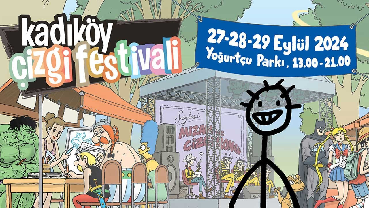 Kadıköy Çizgi Festivali bu sene de Yoğurtçu Parkı'nda