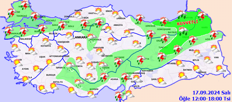 Meteoroloji turuncu kodla uyardı: 'Çok kuvvetli yağış' etkili olacak - Sayfa 1