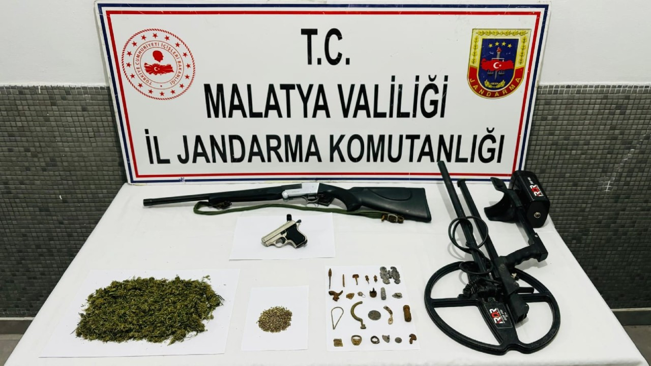 Malatya'da uyuşturucu ve tarihi eser operasyonu: 1 zanlı yakalandı