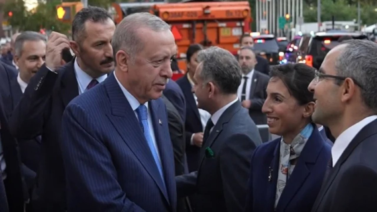 Hafize Gaye Erkan da ABD'de Erdoğan'ı karşıladı