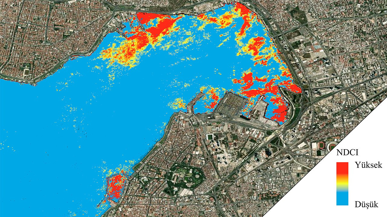 Uydu görüntülerinden İzmir Körfezi kirlilik haritası çıkarıldı