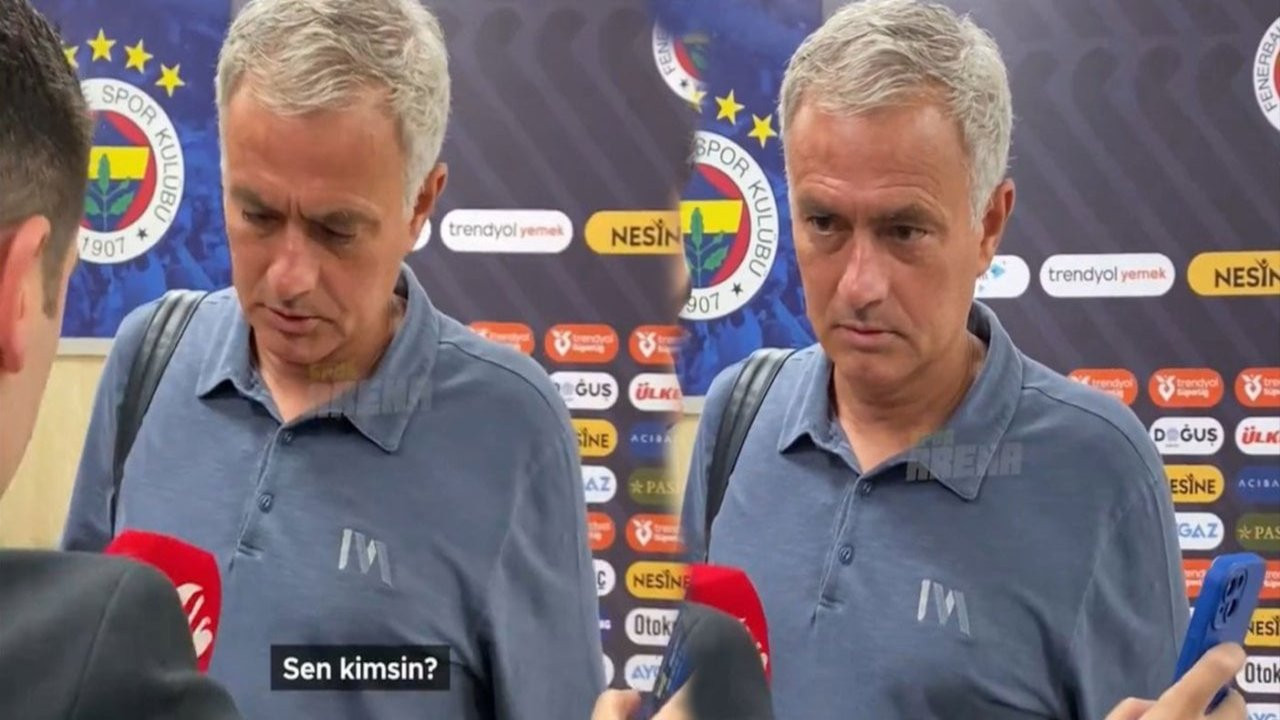 Beyaz TV'nin İngilizcesi Mourinho'yu şaşırttı: Şaka mı yapıyorsun?