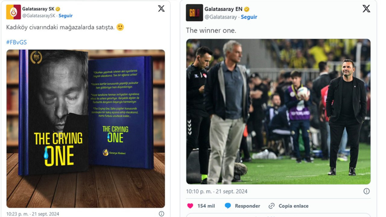 Galatasaray'ın Mourinho paylaşımları İspanyol basınında