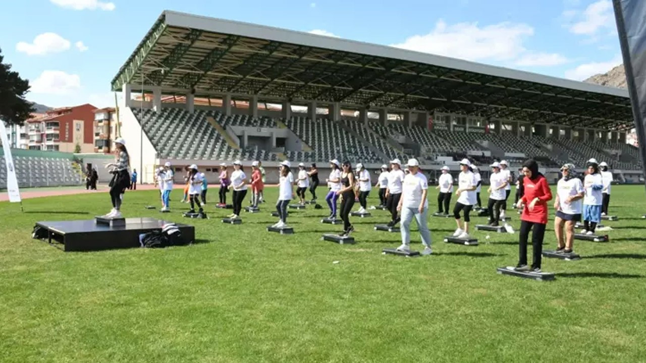 Amasya Belediyesi'nden sağlıklı yaşam adımı: Zumba ve Step Festivali