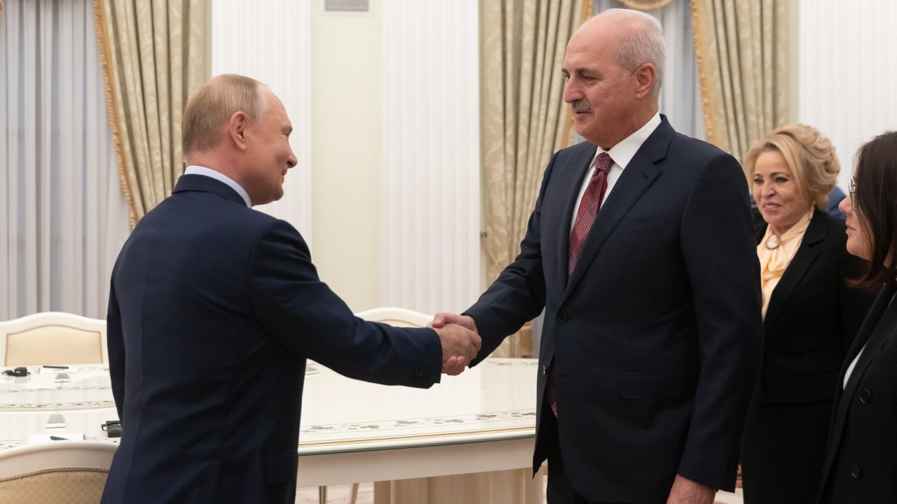 TBMM Başkanı Numan Kurtulmuş, Putin ile görüştü