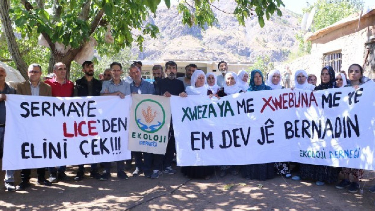 Diyarbakır Lice'de maden projesine karşı eylem: 'Geçit vermeyeceğiz'