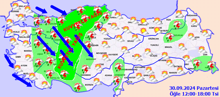 Meteoroloji'den 12 il için sarı kodlu kuvvetli sağanak uyarısı: Sıcaklıklar 12 derece düşecek - Sayfa 2