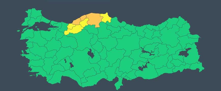 Meteoroloji'den sarı ve turuncu kodlu uyarı: Kuvvetli yağış etkili, sıcaklıklar artıyor - Sayfa 1