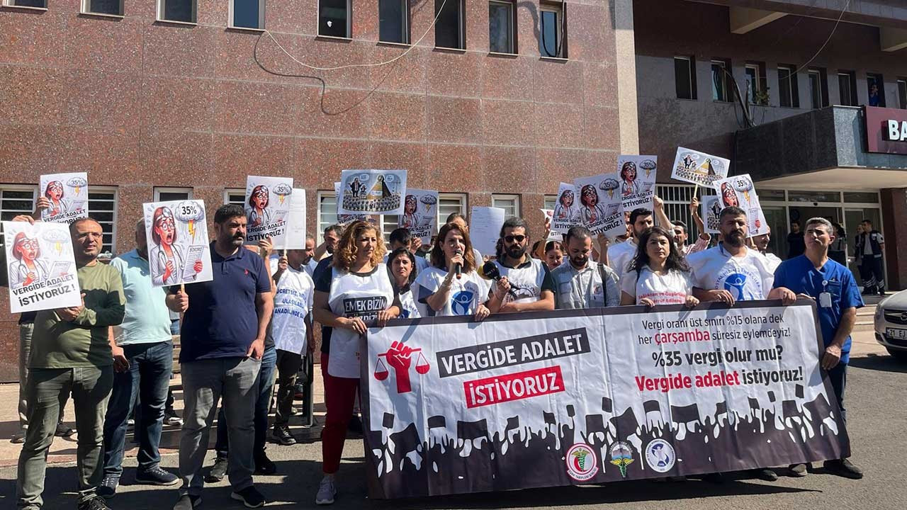 Sağlık çalışanları otuz haftadır 'Vergide Adalet İstiyor'