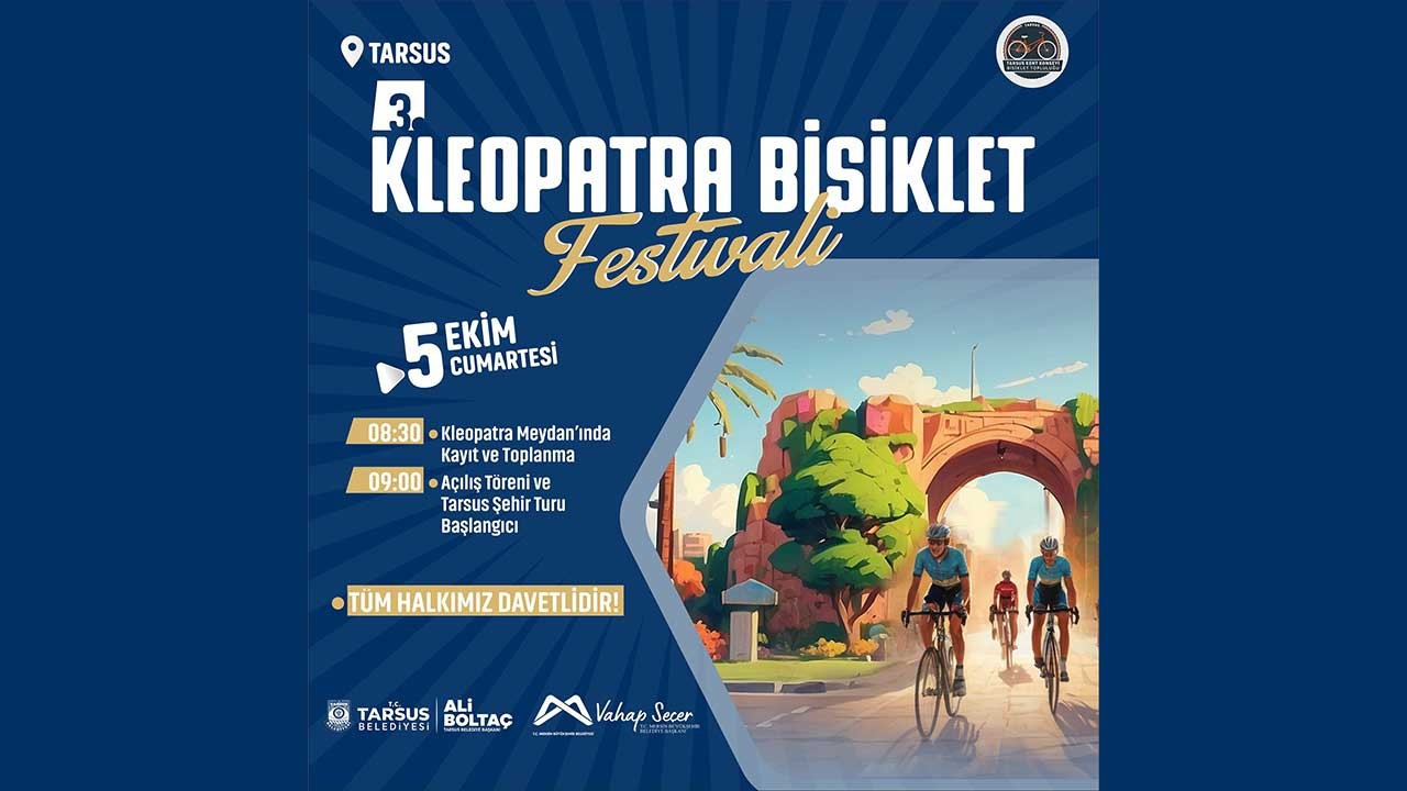 3'üncü Kleopatra Bisiklet Festivali yarın başlıyor