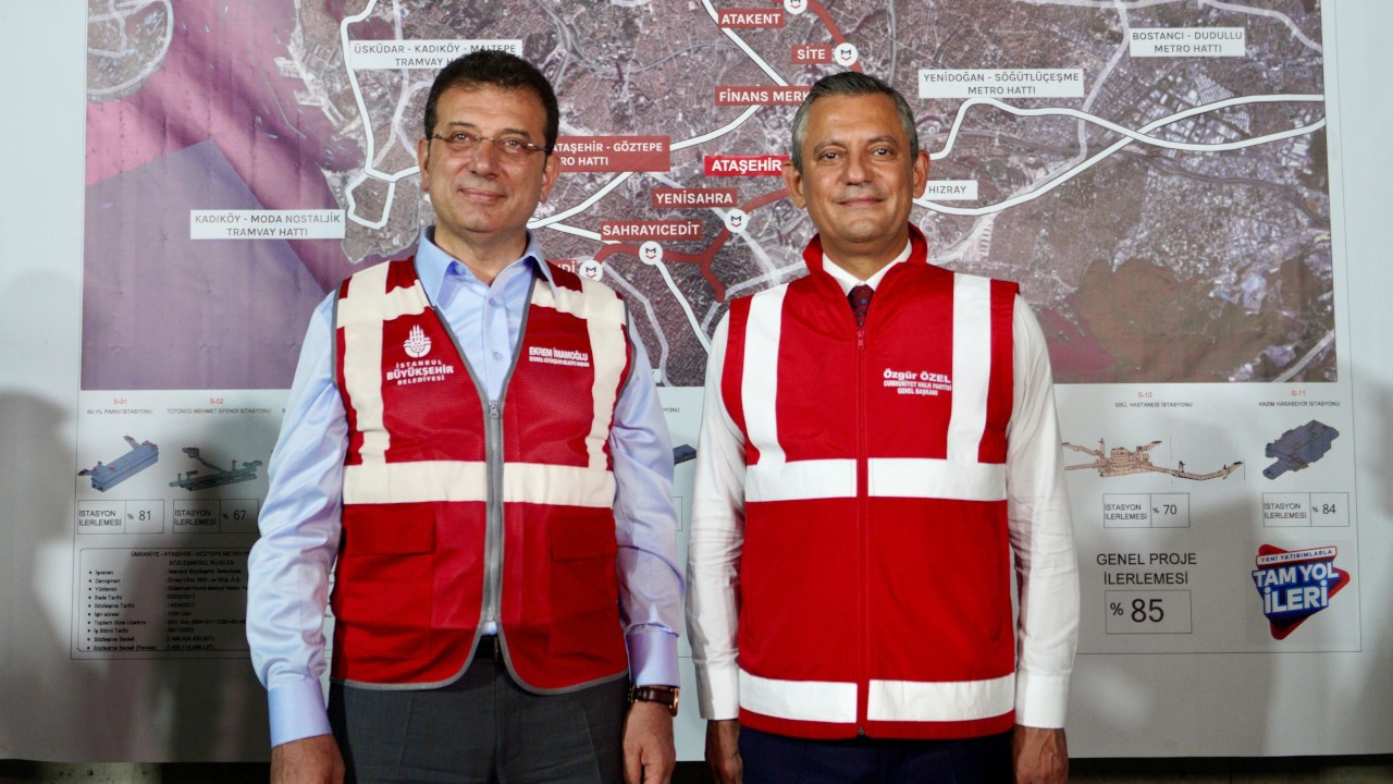 Özel ve İmamoğlu metro hattı gezisinde bir araya geldi