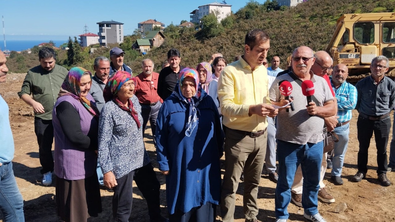 Trabzon'da tıbbi atık iddiasına halk tepki gösterdi