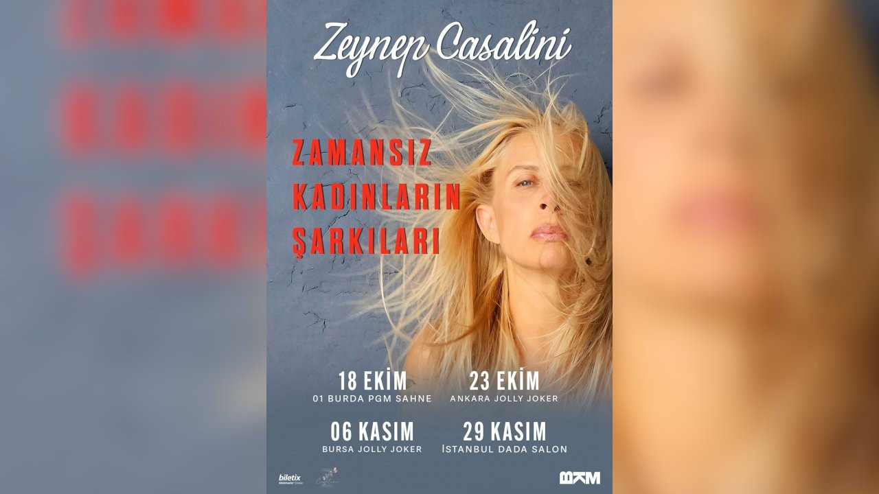 Zeynep Casalini turneye çıkıyor: 'Zamansız Kadınların Şarkıları'