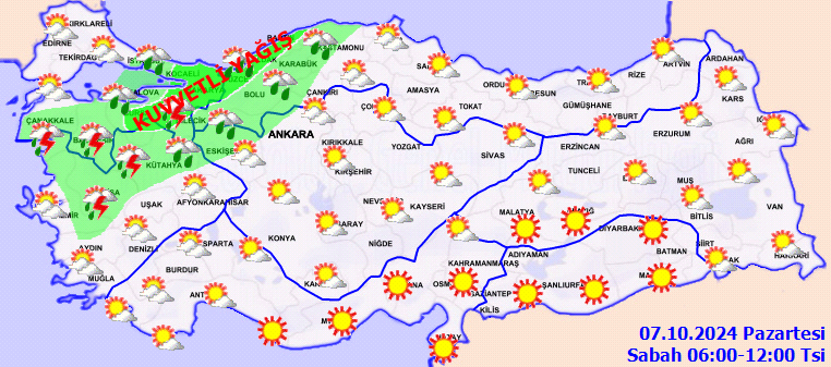 Meteoroloji'den kuvvetli sağanak uyarısı: Sıcaklıklar düşecek - Sayfa 1