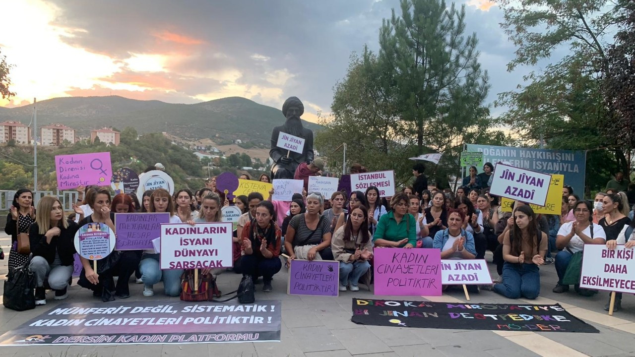 Kadınlar Dersim'de İkbal ve Ayşegül için sokağa çıktı: Yaşananlar bu düzenin özetidir