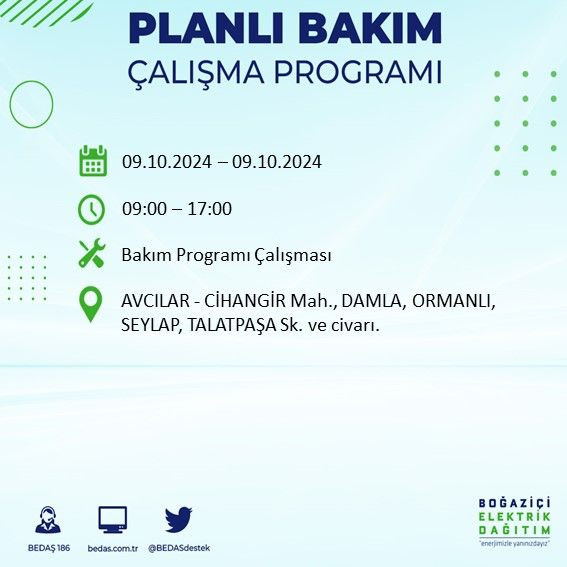 BEDAŞ paylaştı: İstanbul'da bugün elektrik kesintisi yaşanacak ilçeler - Sayfa 4