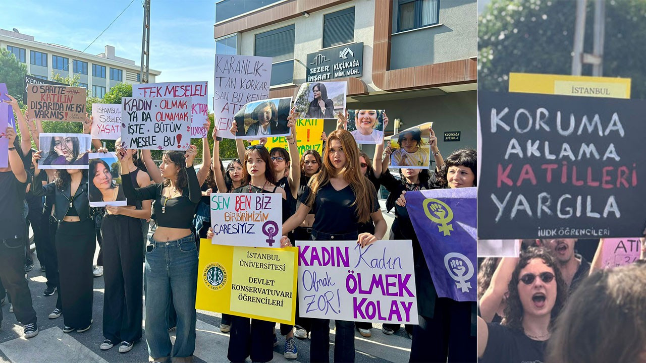 Konservatuvar öğrencilerinden kadına şiddet protestosu: Artık yeter!