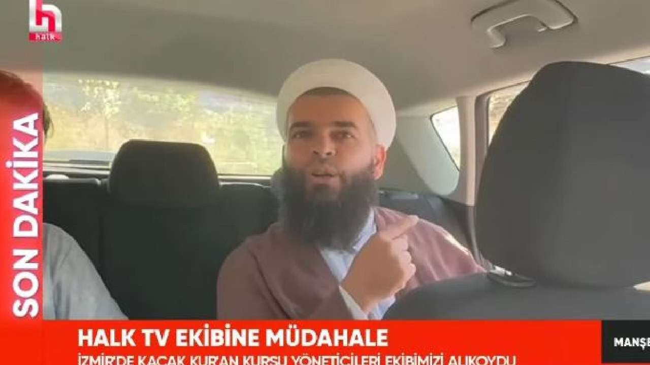 Kaçak Kuran kursu haberine giden Halk TV ekibine müdahale