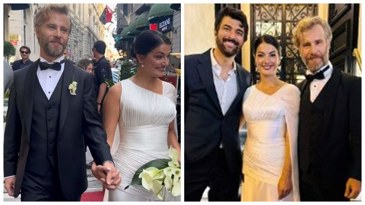 'Yabancı Damat'ın yıldızı Özgür Çevik ile Hatice Kartoğlu evlendi