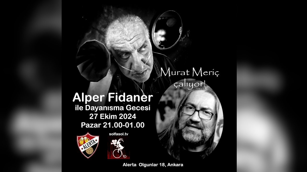 DJ ve fotoğrafçı Alper Fidaner için dayanışma gecesi