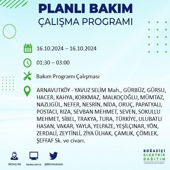 BEDAŞ paylaştı: İstanbul'da bugün elektrik kesintisi yaşanacak ilçeler - Sayfa 2