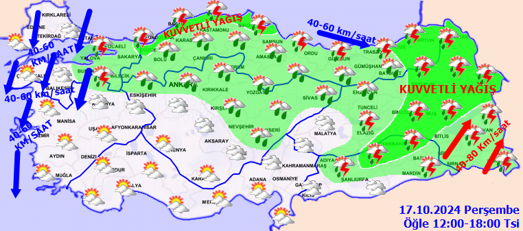 Meteoroloji'den 13 il için sarı kodlu kuvvetli yağış ve fırtına uyarısı: Sıcaklıklar 12 derece birden düşecek - Sayfa 2