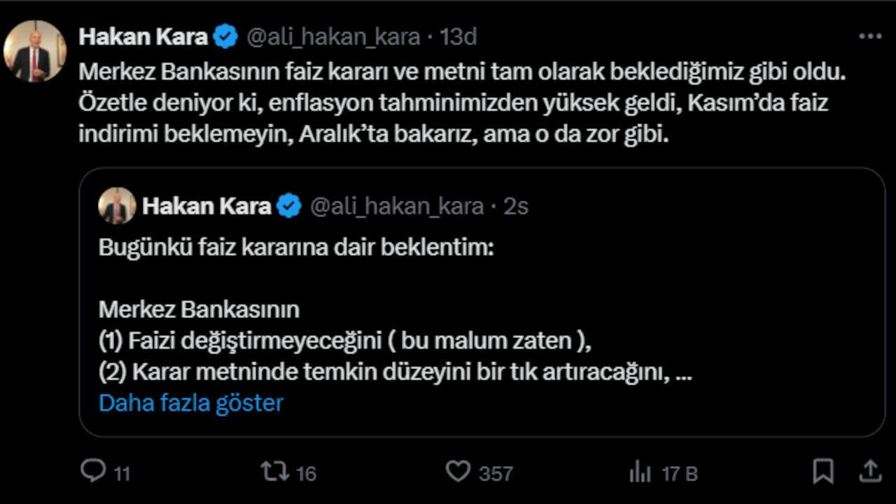 Faiz kararının ardından ekonomistlerden ilk değerlendirme: Kasım'da da beklemeyin - Sayfa 4