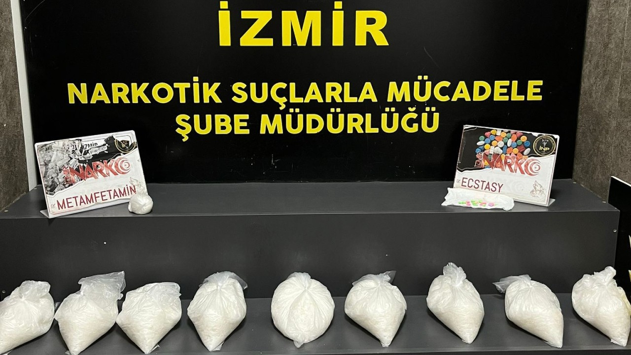 Otobüs terminalinde 9 kilo metamfetamin yakalandı