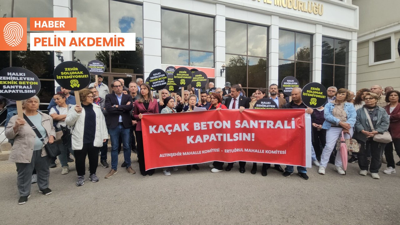 Bursa'da kaçak çimento tesisine karşı protesto: Yetkililer 'Şirket kadar gücümüz yok' diyor