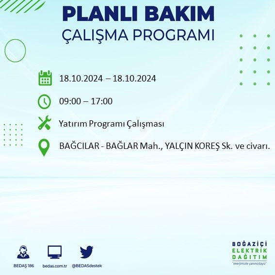 BEDAŞ paylaştı: İstanbul'da bugün elektrik kesintisi yaşanacak ilçeler - Sayfa 3