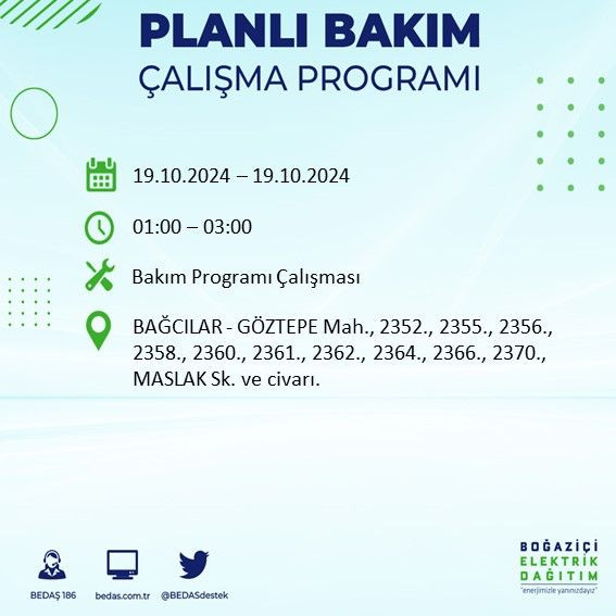 BEDAŞ paylaştı: İstanbul'da bugün elektrik kesintisi yaşanacak ilçeler - Sayfa 2