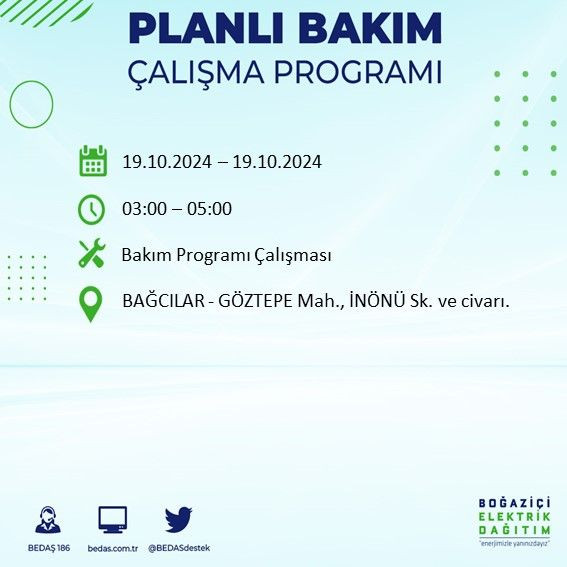 BEDAŞ paylaştı: İstanbul'da bugün elektrik kesintisi yaşanacak ilçeler - Sayfa 4