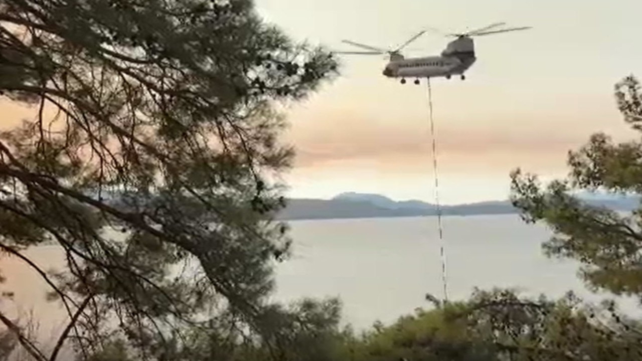 Muğla'daki orman yangınlarına müdahale sürüyor: 160 ev tahliye edildi