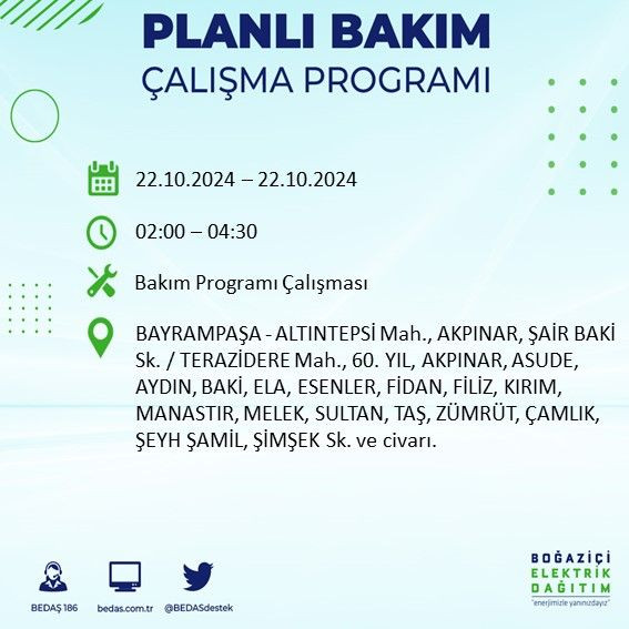 BEDAŞ paylaştı: İstanbul'da yarın elektrik kesintisi yaşanacak ilçeler - Sayfa 2