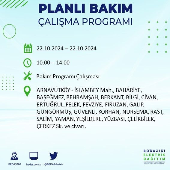 BEDAŞ paylaştı: İstanbul'da bugün elektrik kesintisi yaşanacak ilçeler - Sayfa 3