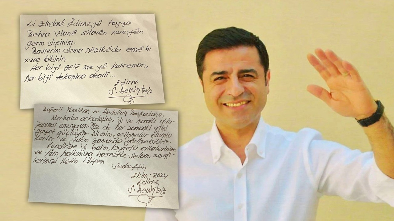 Demirtaş'tan Zeydan ve Şedal'a: ‘Dilerim, yakın zamanda görüşebiliriz’