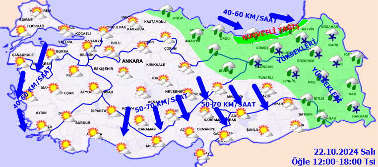 Meteoroloji'den kuvvetli sağanak ve fırtına uyarısı: Akşama kadar sürecek - Sayfa 1