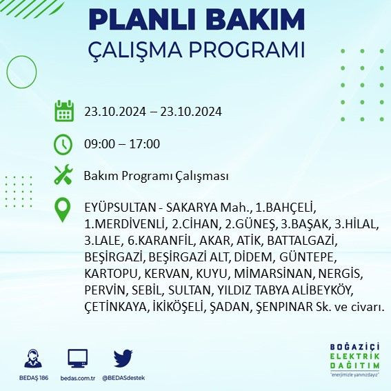 BEDAŞ paylaştı: İstanbul'da yarın elektrik kesintisi yaşanacak ilçeler - Sayfa 2