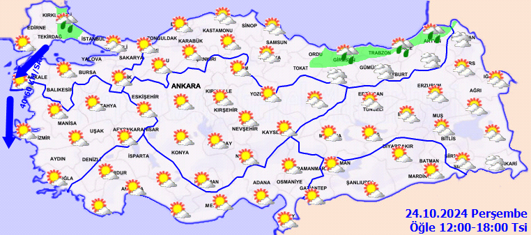 Meteoroloji'den kuvvetli sağanak yağış ve rüzgar uyarısı - Sayfa 1