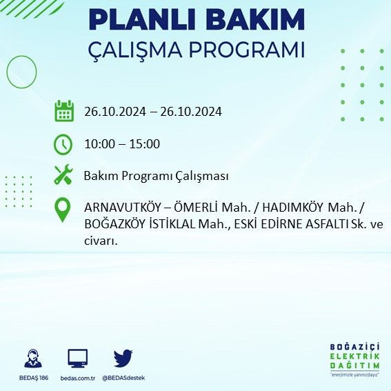 BEDAŞ paylaştı: İstanbul'da bugün elektrik kesintisi yaşanacak ilçeler - Sayfa 2