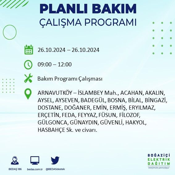 BEDAŞ paylaştı: İstanbul'da bugün elektrik kesintisi yaşanacak ilçeler - Sayfa 4