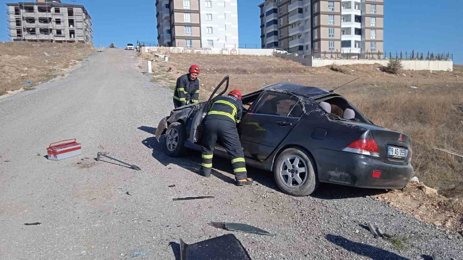 Bilecik'te otomobil takla attı: 1 yaralı