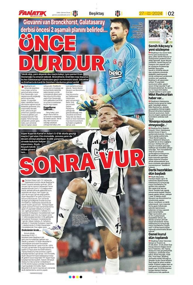 Günün spor manşetleri: 'Okan Buruk'un zor kararı' - Sayfa 4