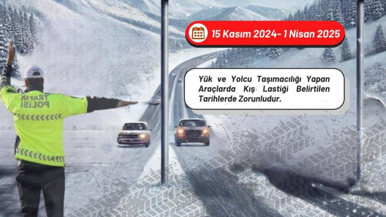 Erzurum'da kış lastiği uyarısı: 15 Kasım'dan sonra zorunlu