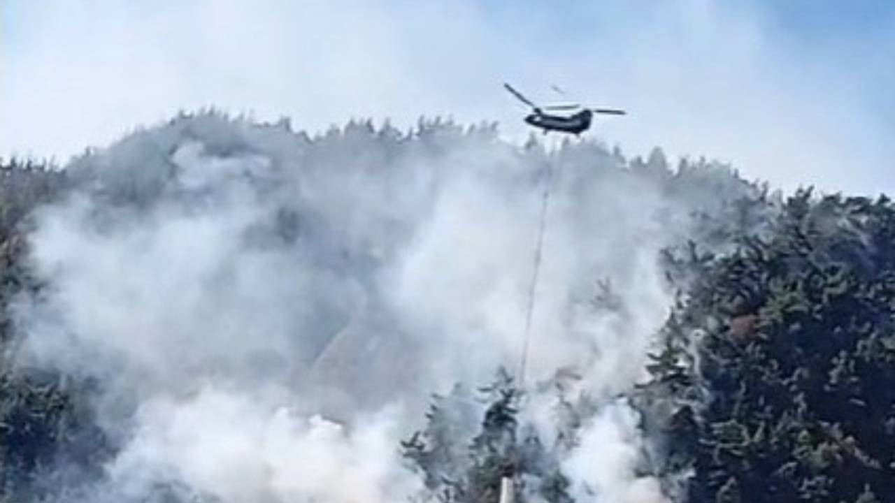 Maraş’ta sarp arazideki yangın 3 gündür sürüyor