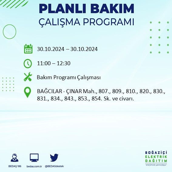 BEDAŞ paylaştı: İstanbul'da yarın elektrik kesintisi yaşanacak ilçeler - Sayfa 4