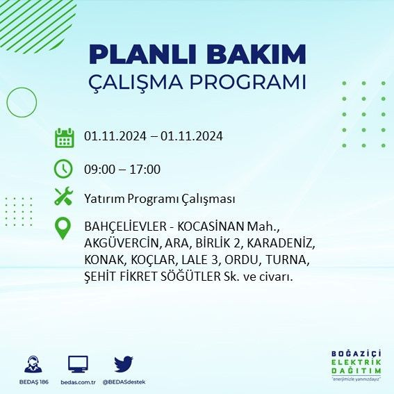 BEDAŞ paylaştı: İstanbul'da bugün elektrik kesintisi yaşanacak ilçeler - Sayfa 2